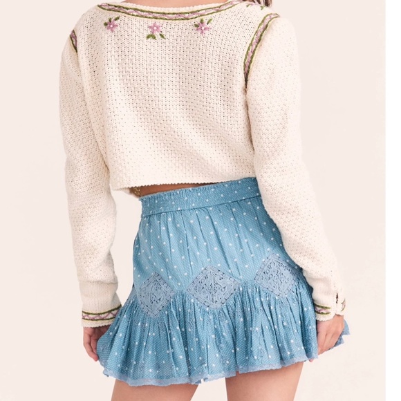 LoveShackFancy Adia Ruffle Mini Skirt - Picture 5 of 8